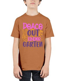 Peace out kinder garten 634# - prek headstart - Youth Tee Unisex