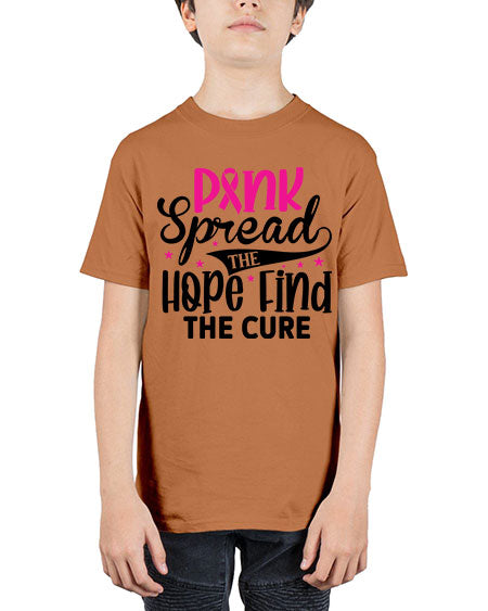 Pink Spread the Hope Find the Cure 10# - breast cancer - Youth Tee Unisex