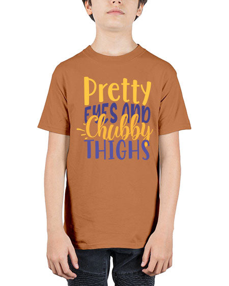 Pretty Eyes And Chubby Thighs Style 192# - baby - Youth Tee Unisex