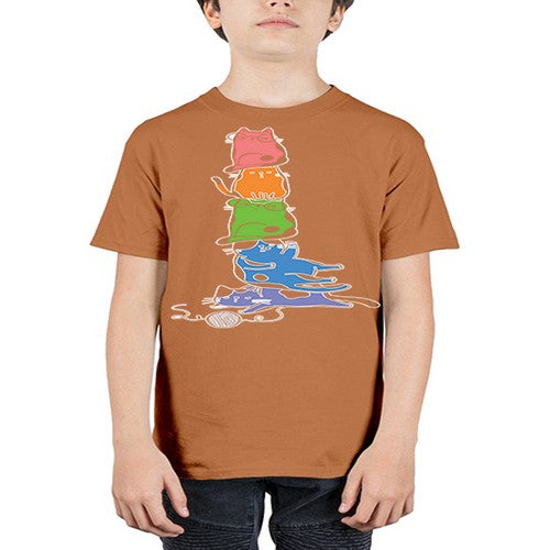 Pride Kawaii Cats Pile Cute Anime 277# - anime - Youth Tee Unisex