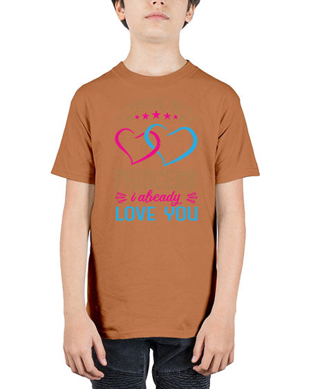 Prince or Princess I already love you Style 194# - baby shower - Youth Tee Unisex