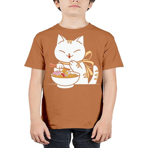 Ramen Cat Kawaii Anime Tee Japanese 280# - anime - Youth Tee Unisex