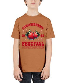 Retro Strawberry Festival 1504# - strawberry - Youth Tee Unisex
