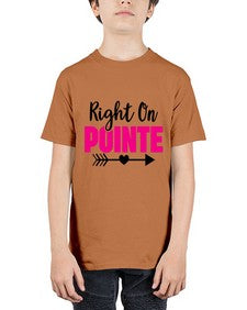 Right on pointe 180# - ballet - Youth Tee Unisex