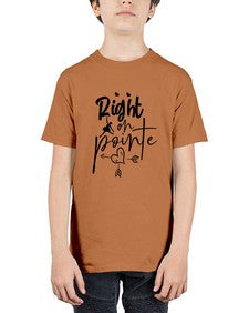 Right on pointe 181# - ballet - Youth Tee Unisex