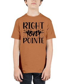 Right on pointe 183# - ballet - Youth Tee Unisex