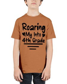 Roaring My Into fourth Grade 760# - fourth grade - Youth Tee Unisex