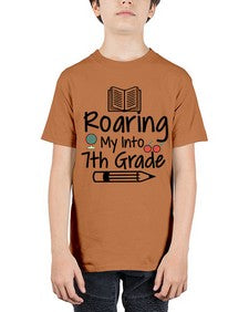 Roaring My Into seventh Grade 763# - seventh grade - Youth Tee Unisex