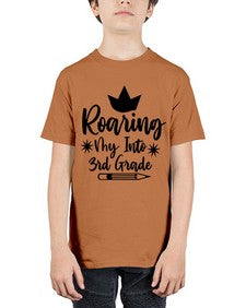 Roaring My Into third Grade 766# - third grade - Youth Tee Unisex
