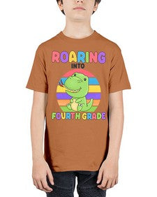 Roaring to fourth Grade Trex 769# - fourth grade - Youth Tee Unisex