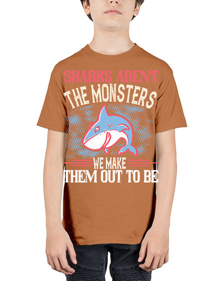 Sharks aren’t the monsters we make them out to be Style 24# - shark-fish - Youth Tee Unisex