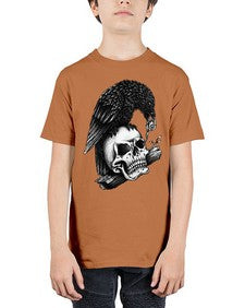 Skull Crow 1052# - graphic - Youth Tee Unisex