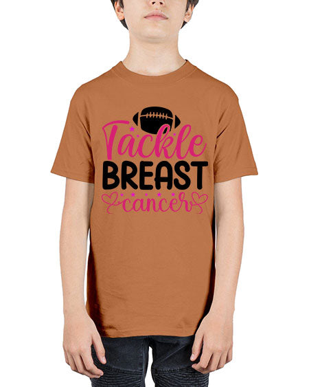Tackle Breast Cancer 4# - breast cancer - Youth Tee Unisex