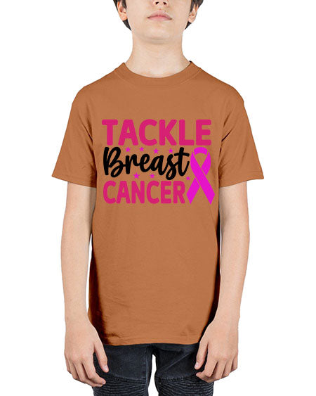 Tackle Breast Cancer 5# - breast cancer - Youth Tee Unisex
