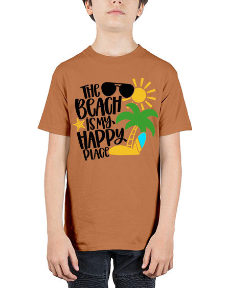 The Beach Is My Happy Place Style 12# - summer - Youth Tee Unisex