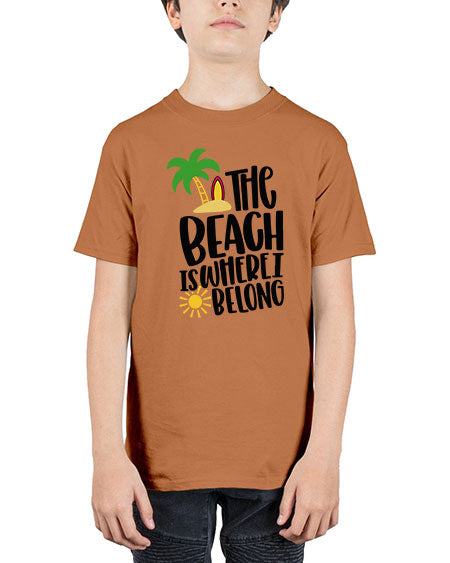 The Beach Is Where I Belong Style 11# - summer - Youth Tee Unisex