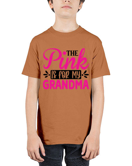 The Pink is for My Grandma 2# - breast cancer - Youth Tee Unisex
