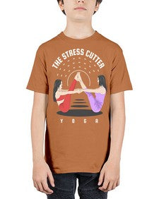 The Stress Cutter 562# - yoga - Youth Tee Unisex