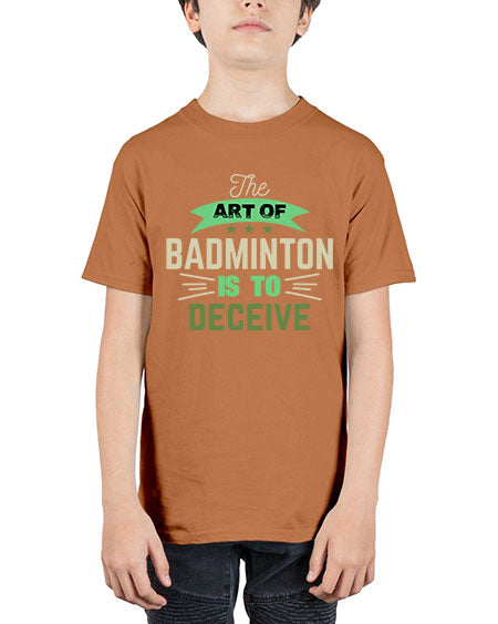 The art of badminton is to deceive 219# - badminton - Youth Tee Unisex
