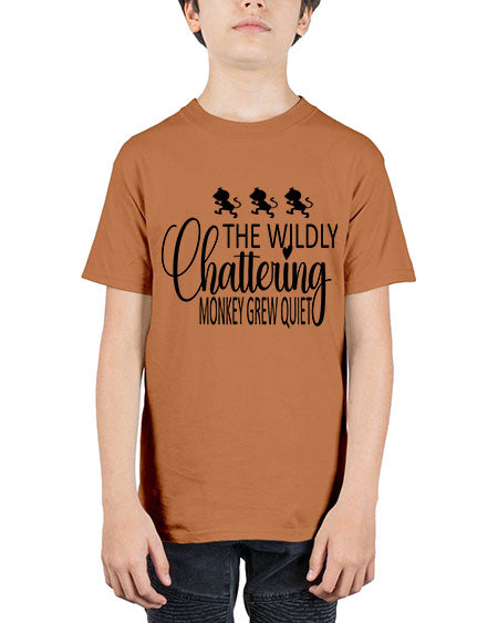 The wildly chattering monkey grew  - monkey - Youth Tee Unisex