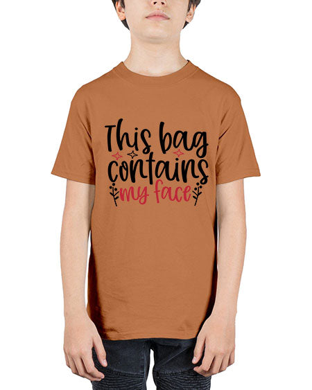 This bag contains my face Design Style 216# - beauty - fashion - Youth Tee Unisex