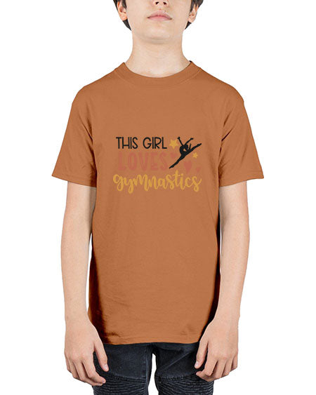 This girl loves gymnastics - cheer - Youth Tee Unisex