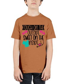 Tough On The Outside Sweet On The Inside Style Style 1581# - nurse - Youth Tee Unisex