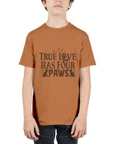 True Love Has Four Paws Style 24# - cats - Youth Tee Unisex