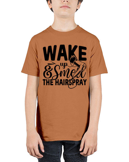 Wake Up Smell The Hairspray 1601# - hairdresser - Youth Tee Unisex