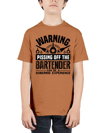 Warning Style 462# - bartender - Youth Tee Unisex