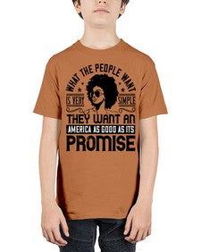 What the people want is very simple they want an America as good as its promise Style 12# - black afro - Youth Tee Unisex