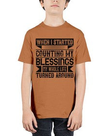 When I started counting my blessings my whole life turned around Style 9# - volunteer - Youth Tee Unisex