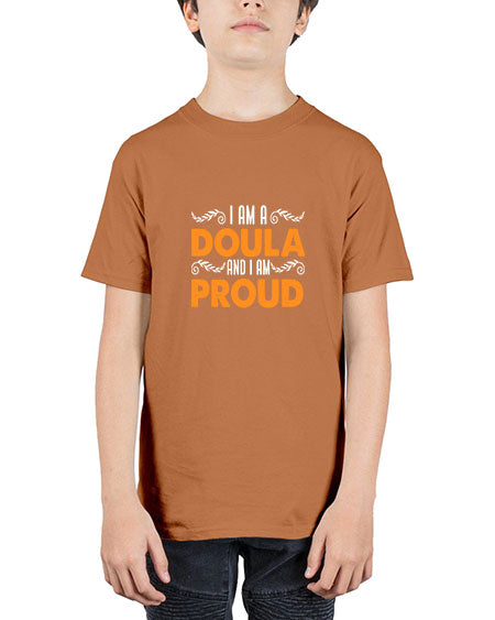 WomensIamadoulaandIamproudgiftforfunnymidwifedoula1652# - doubla - Youth Tee Unisex