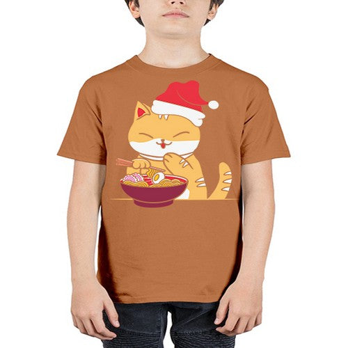 Xmas Kawaii Anime Shiba Inu Eating Ramen 289# - anime - Youth Tee Unisex