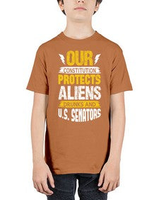 Your constituion protects aliens and drunks 49# - ufo - Youth Tee Unisex