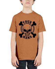 Your mama 1272# - skull and bones - Youth Tee Unisex