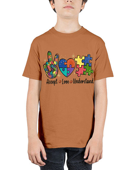 accept love understand 2# - autism - Youth Tee Unisex