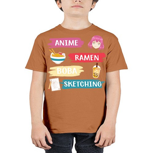 anime ramen boba sketching212# - anime - Youth Tee Unisex