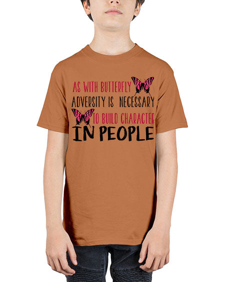 as with butterfly adversity is necessary - butterfly - Youth Tee Unisex