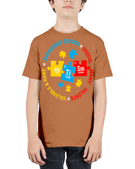 autism elements periodic table awareness 19# - autism - Youth Tee Unisex