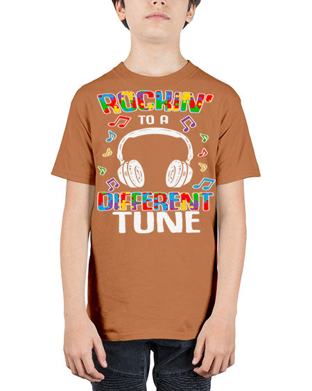 autism game rocking to a 23# - autism - Youth Tee Unisex
