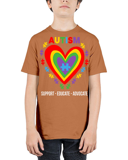 autism support educate 55# - autism - Youth Tee Unisex