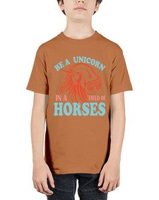 be a unicorn in a field of horses 36# - unicorn - Youth Tee Unisex