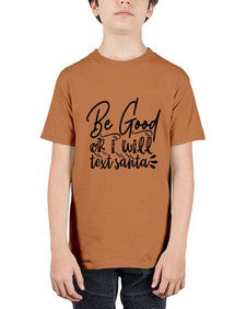 be good or i will text santa 10# - funny - Youth Tee Unisex