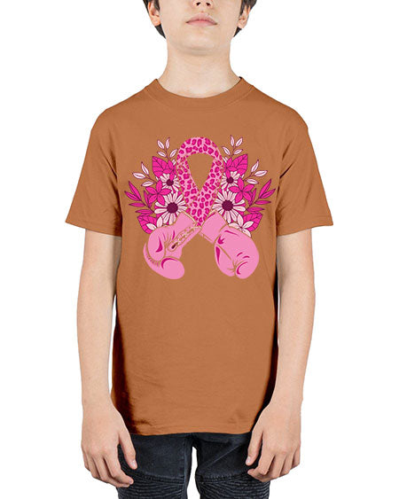 boxing gloves breast cancer - breast cancer - Youth Tee Unisex