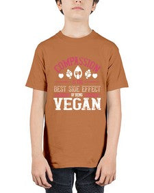 compassion is the best side effect of being vegan 877# - vegan - Youth Tee Unisex