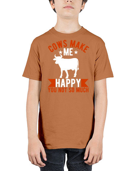cows make me happy you not so much Style 5# - cow - Youth Tee Unisex