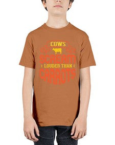 cows scream louder than carrots 135# - vegan - Youth Tee Unisex