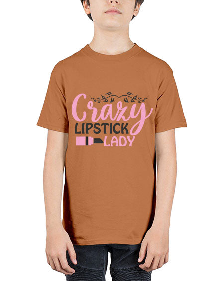 crazy lipstick lady Style 159# - beauty - fashion - Youth Tee Unisex