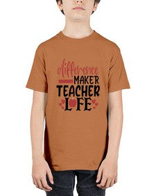 difference maker teacher life Style 120# - teacher - Youth Tee Unisex